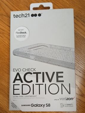 tech21 Evo Check Active Edition Case for Samsung Galaxy S8 - Gray Speckled